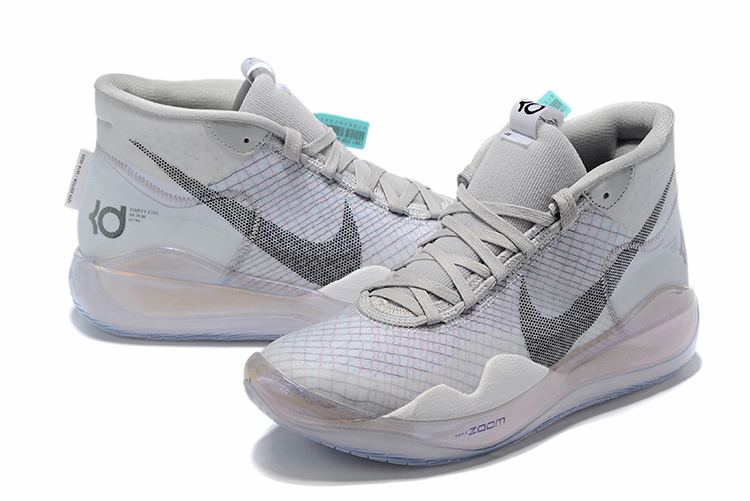 2019 Men Nike Kevin Durant 12 Grey Shoes